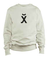 Sweatshirt with Russian hieroglyph