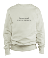 Sweatshirt with witty text