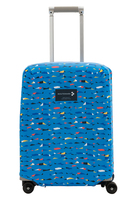 Small suitcase cover with a pattern