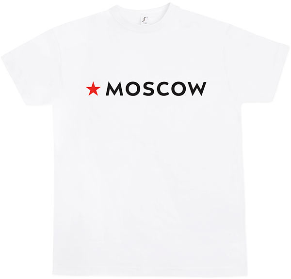 Moscow Side Print Logo T-Shirt (English)
