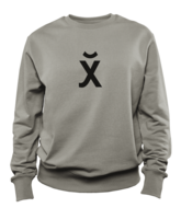 Sweatshirt with Russian hieroglyph