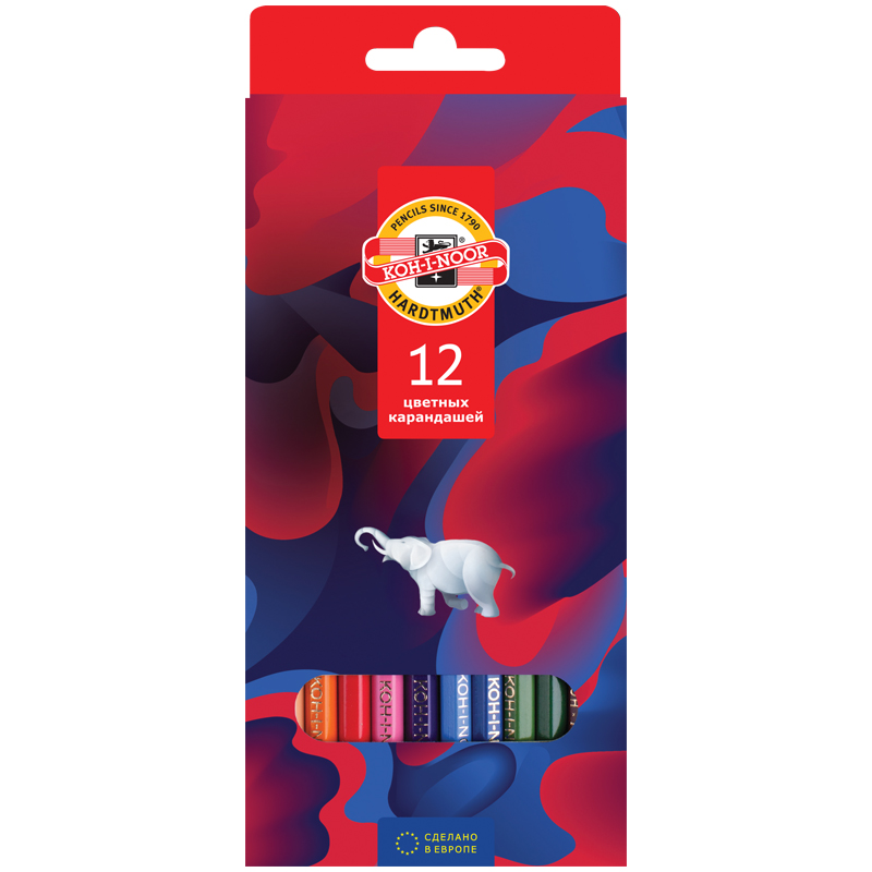 Koh-i-Noor pencils, 12 colors
