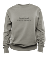 Sweatshirt with witty text