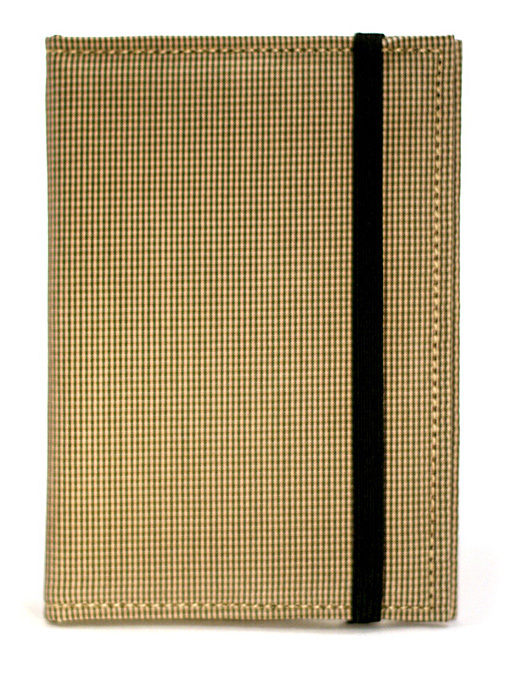 Brown check passport cover