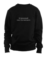 Sweatshirt with witty text