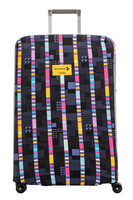 Large suitcase cover with a pattern