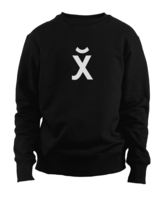 Sweatshirt with Russian hieroglyph