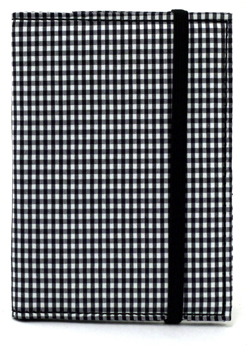 Black and white check cover