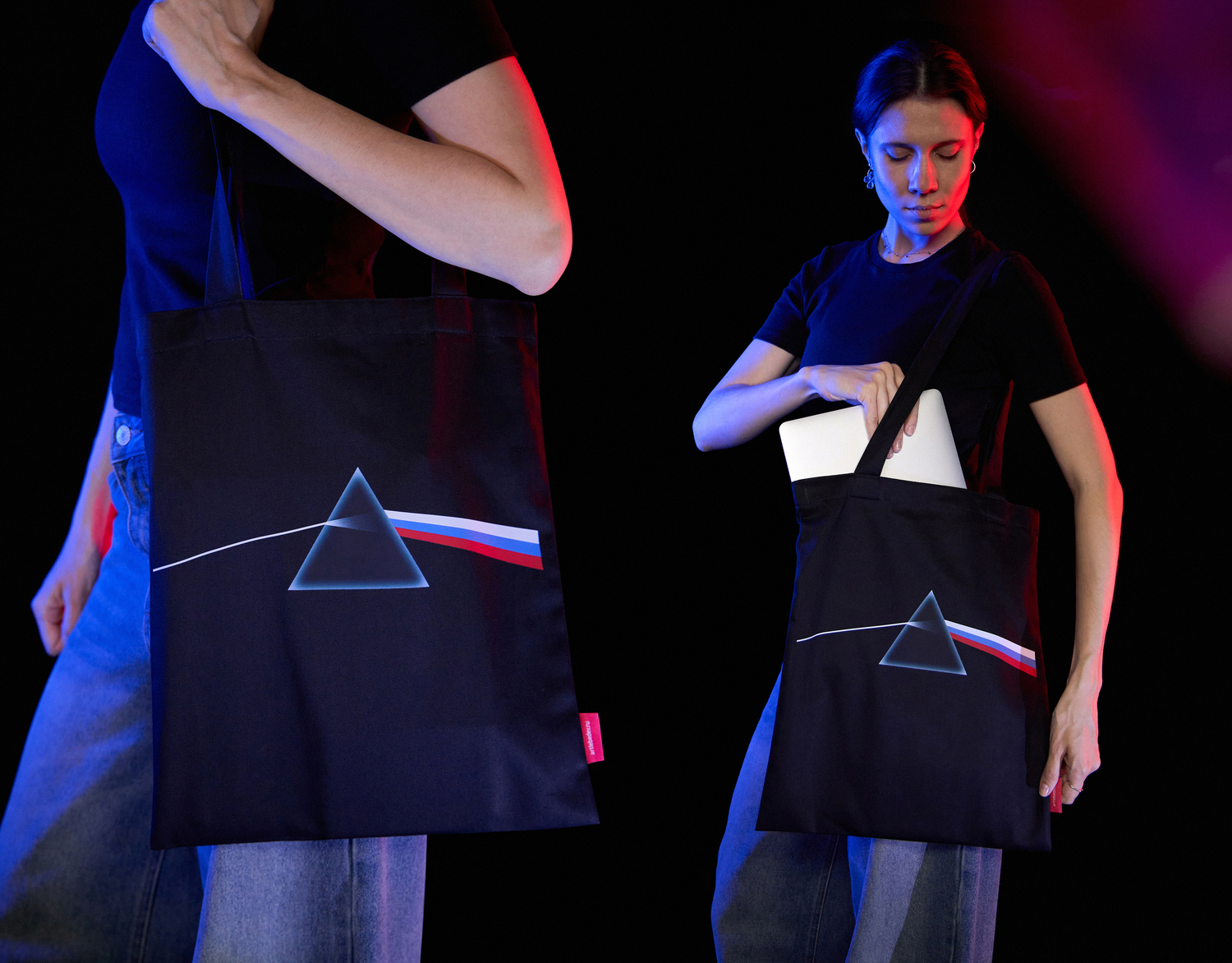 Patriotic Spectrum tote bag